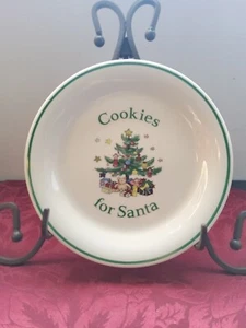 Cookies for Santa Christmas Plate Nikko Japan - Picture 1 of 7