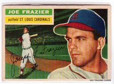 Joe Frazier, 1956 Topps Card #141, St. Louis Cardinals