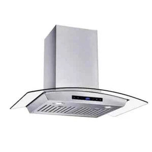 NEW Vissani 30 in. W Convertible Glass Wall Mount Range Hood w/2 Charcoal Filter - Picture 1 of 3