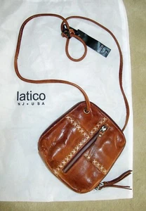 Neu mit Etikett NEU Latico NJ USA braune Umhängetasche Handtasche Handtasche mit Staubbeutel - Bild 1 von 6