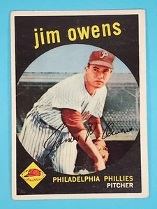 Topps Jim Owens Philadelphia Phillies 1959 #503 en muy buen estado+ - Imagen 1 de 5