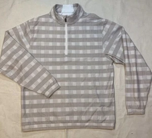 Sun Mountain Thermal Wear Men's M 1/4 Zip Mock Neck Golf Pullover Khaki Gray - Picture 1 of 7