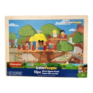 Fisher Price Little People Baumhaus Holz Puzzle Kind 12 Teile 2022 versiegelt - Bild 1 von 2