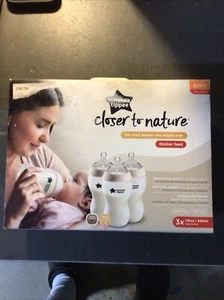 Tommee Tippee Closer To Nature 11oz Baby Bottles, 6m+, 3 Bottles - Picture 1 of 5