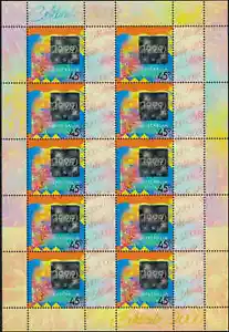 MINT 1999 CELEBRATE SHINNY 2000 SHINNY STAMP SHEETLET OF 10 - Picture 1 of 1