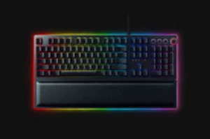 Razer Huntsman Elite Gaming Keyboard Opto-Mechanical Purple Switches US ISO - Bild 1 von 1