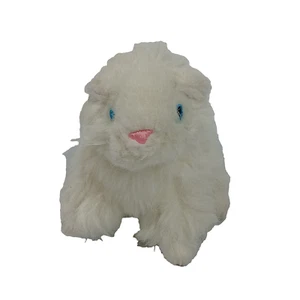 Battat Plush White Kitty Cat Small Stuffed Pink Nose 5 inch Doll Pet - Picture 1 of 7