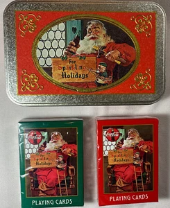 NOSTALGIA COCA COLA PLAYING CARDS 2 Decks Sealed 1956 With Tin - Picture 1 of 3