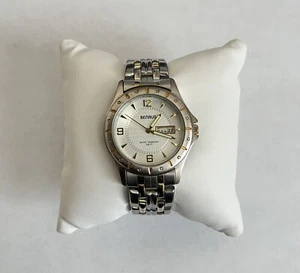 Benrus Men’s Watch Day Date Two Tone BN6011 138 PC33 Japan Water Resistant - Picture 1 of 8