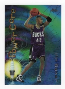 Vin Baker 1997-98 Topps Chrome Season's Best Power Core #18 Insert BUCKS - Bild 1 von 2