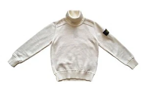 STONE ISLAND maglione dolcevita da bambino 7516504A2.V0001 bianco 8 anni - Picture 1 of 4