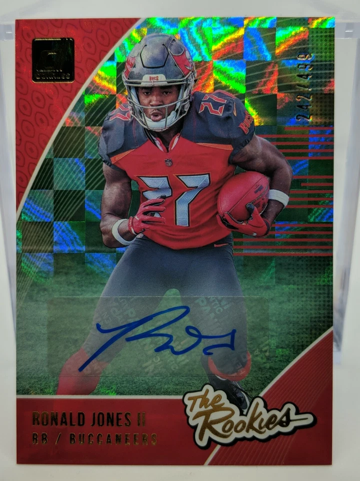 2018 Donruss The Rookies Ronald Jones II Rookie RC AUTO 242/499 Tampa Bay Bucs  - Image 1 of 4