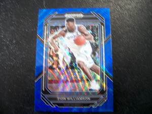 Zion Williamson 2023 Prizm Drafts Picks-Blue Wave Prizm-# 76 of 249-Mint