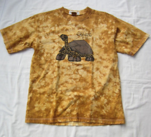 Nomada Tie Dye Galapagos Isle Giant Tortoise Cotton Short Sleeve T-Shirt Size L