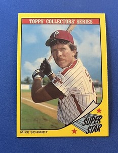 1986 Topps Champion Super Star Mike Schmidt #30 Baseball Card Sharp Phillies