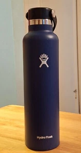 A pair (2 Count) of hydro flasks 24oz 1 blue 1 pink - Picture 1 of 6