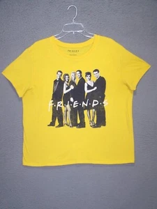 Friends Shirt Youth XXL 2XL Yellow Graphic TV Show Short Sleeve Casual Unisex - Picture 1 of 9