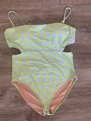 Traje de baño J.Crew talla 16 recorte una pieza paisley talla estampados en bloques  Foto 1 de 4