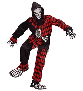 Böser Hofnarr Kinder Kostüm Halloween Karneval Fasching - Bild 1 von 1