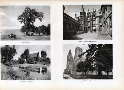France: "Normandie & Bretagne" chapitres orig. 24 tirages photo Honfleur Camaret - Photo 1/4