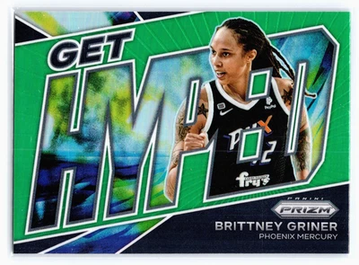 2022 WNBA Prizm - Brittney Griner - Get Hyped - Green #9 - Image 1 of 2