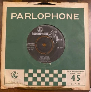 Beatles Hey Jude 7" 45 Rare Kenya Press 1968 Parlophone clean vinyl & labels - Foto 1 di 11
