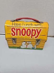 VINTAGE SNOOPY LUNCHBOX UND THERMOSKANNE - UNBENUTZT!!!! - Bild 1 von 14