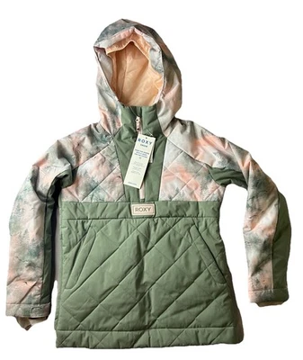 Roxy Radiant Lines Overhead ANORAK Snow Jacket Girls 10 M Snowboard Ski NWT - Image 1 of 4