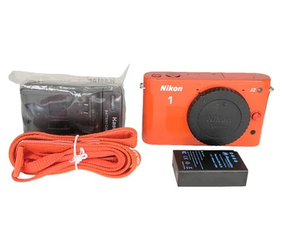USED Nikon 1 J2 Digital Camera Body (Orange) - Image 1 of 4