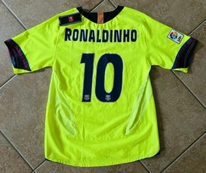 2005-06 Nike 90 FC Barcelona Ronaldinho Away Jersey Size M NWT Authentic - Picture 1 of 6
