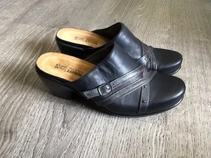 Naot Womens Brown Leather Mules Heels Size EU 39 US 8 Casual Shoes Slip On - Picture 1 of 12