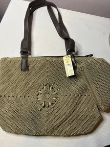 Amanda Smith Handbag + Matching Coin Purse Boho Beaded Crochet NEW WITH TAG - Picture 1 of 12