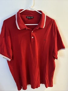 Polo Michael Kors uomo rossa L cotone manica corta - Foto 1 di 12