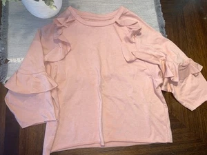 girls size 10 joyfolie brand shirt woth ruffles - Picture 1 of 1