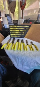 Snap On 6pc Hi Vis Yellow Plier Set W/Holder - Bild 1 von 9