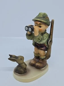 Vintage Hummel "Good Hunting!" #808 Hum 307 TMK-7 Goebel Figurine Boy & Bunny - Picture 1 of 23