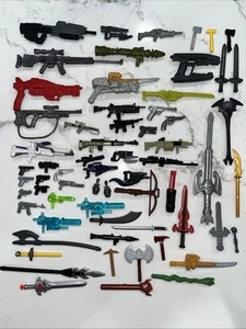 50+ Pieces Mixed Lot of Toy Action Figure Weapons - Picture 1 of 5