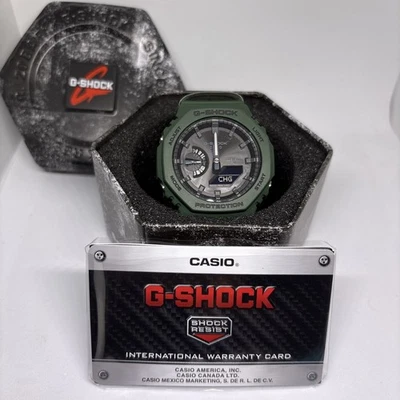 Casio G-Shock Green Analog Digital Watch Bluetooth GAB2100-3A  - Image 1 of 4