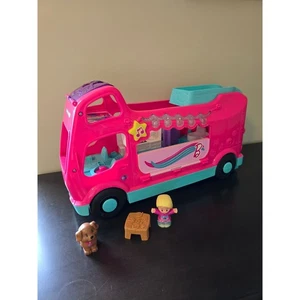 Fisher Price Little People Pink Teal Music Tour Bus Juego Juguete - Imagen 1 de 5