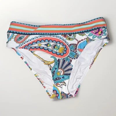 Parte inferior de bikini La Blanca para mujer talla 4 multicolor estampado cachemir moda bohemia Foto 1 de 4