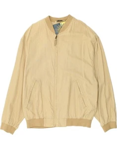 AVANTI Mens Bomber Jacket IT 48 Medium Beige Linen BF38 - Picture 1 of 3