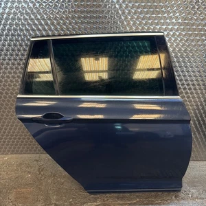 2017 VOLKSWAGEN PASSAT B8 ESTATE DRIVERS REAR DOOR IN BLUE LH5X - Picture 1 of 18