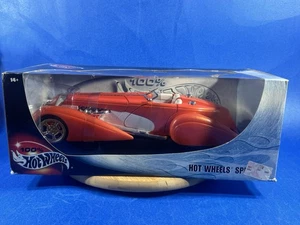 2000 Mattel Orange/White 100% Hot Wheels Speedster 1:18 Scale - Picture 1 of 12