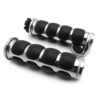 Hand Grips 25mm New Aluminum Black For Honda Shadow 1100 Spirit Sabre Aero ACE 、 - Image 1 of 4