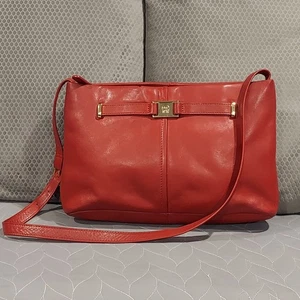 Etienne Aigner Handmade ROT Leder Schultertasche Handtasche Vintage  - Bild 1 von 24