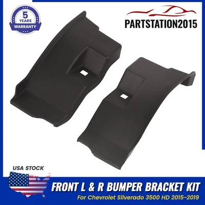 Kit de soporte de parachoques delantero izquierdo y derecho para Chevrolet Silverado 3500 HD 2015-2019 Foto 1 de 4