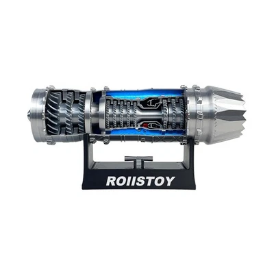 Modelo de motor de turbina de avión de combate, motor de avión de combate de velocidad ajustable, con LED Foto 1 de 4