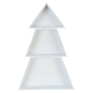 Mensola Albero Legno - Bianco - Clayre & Eef Bagno Camera Cucina Ripostiglio NUOVO - Foto 1 di 3
