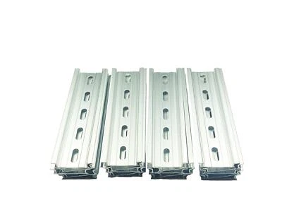 INTERNATIONAL CONNECTOR T&G 20 Pieces 5" DIN Rail Slotted Aluminum RoHS 5 Inches Long 35mm Wide 7.5mm...