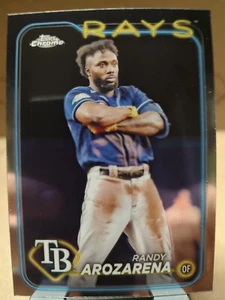 2024 Topps Chrome #153 Randy Arozarena Tampa Bay Rays - Foto 1 di 2
